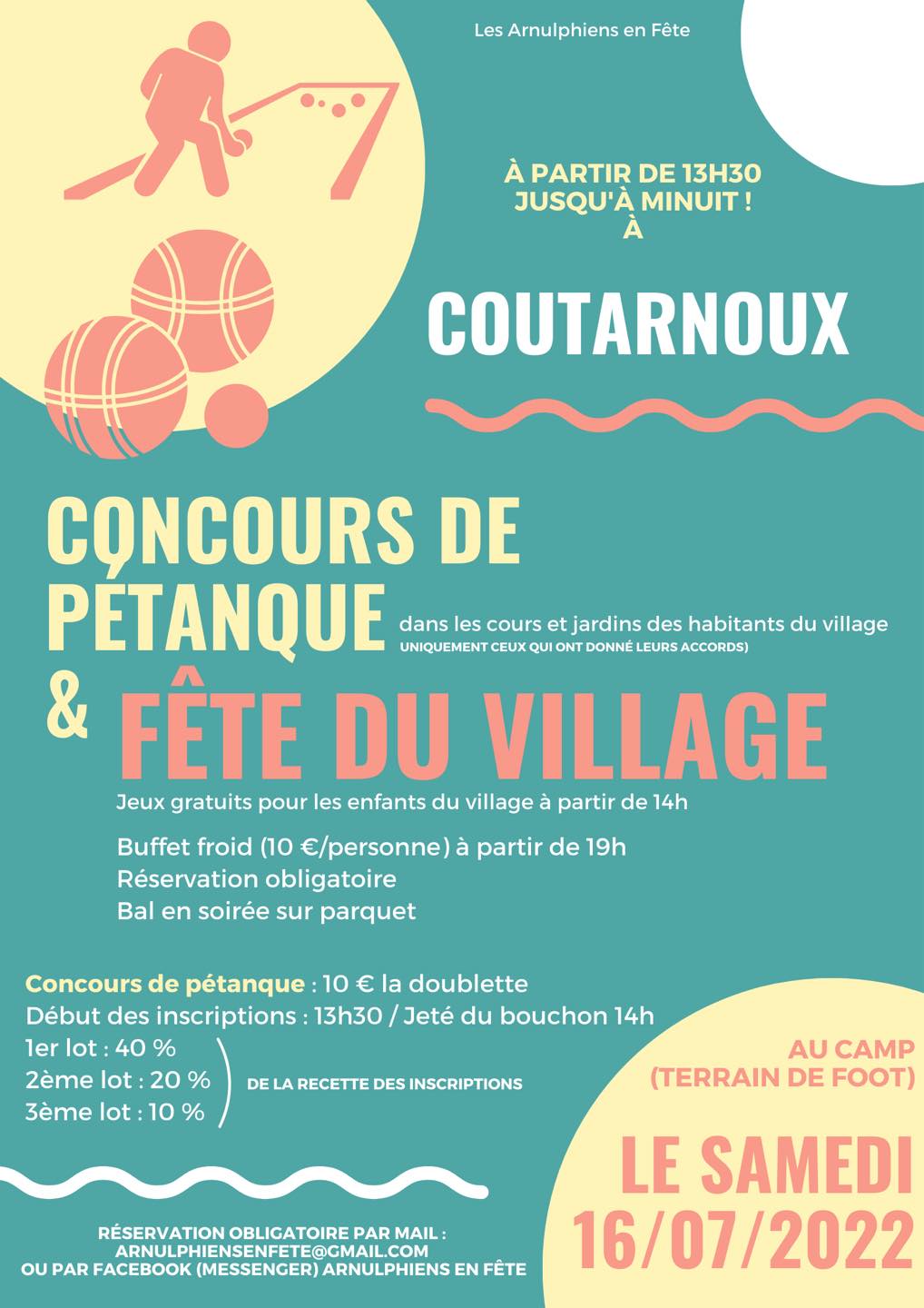 Affiche fête de village